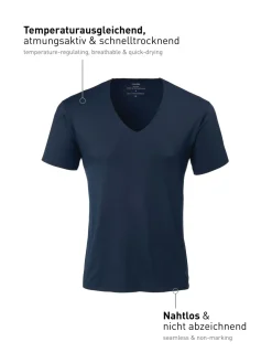 Kurzarm-Shirt, V-Neck