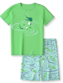Kurz-Pyjama aus reiner Bio-Baumwolle