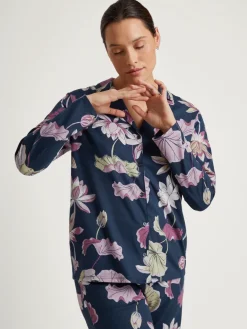 Langarm-Shirt, durchgeknöpft