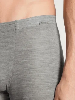 Longpants aus Wolle und Seide