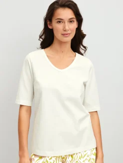 T-shirt mit V-Neck